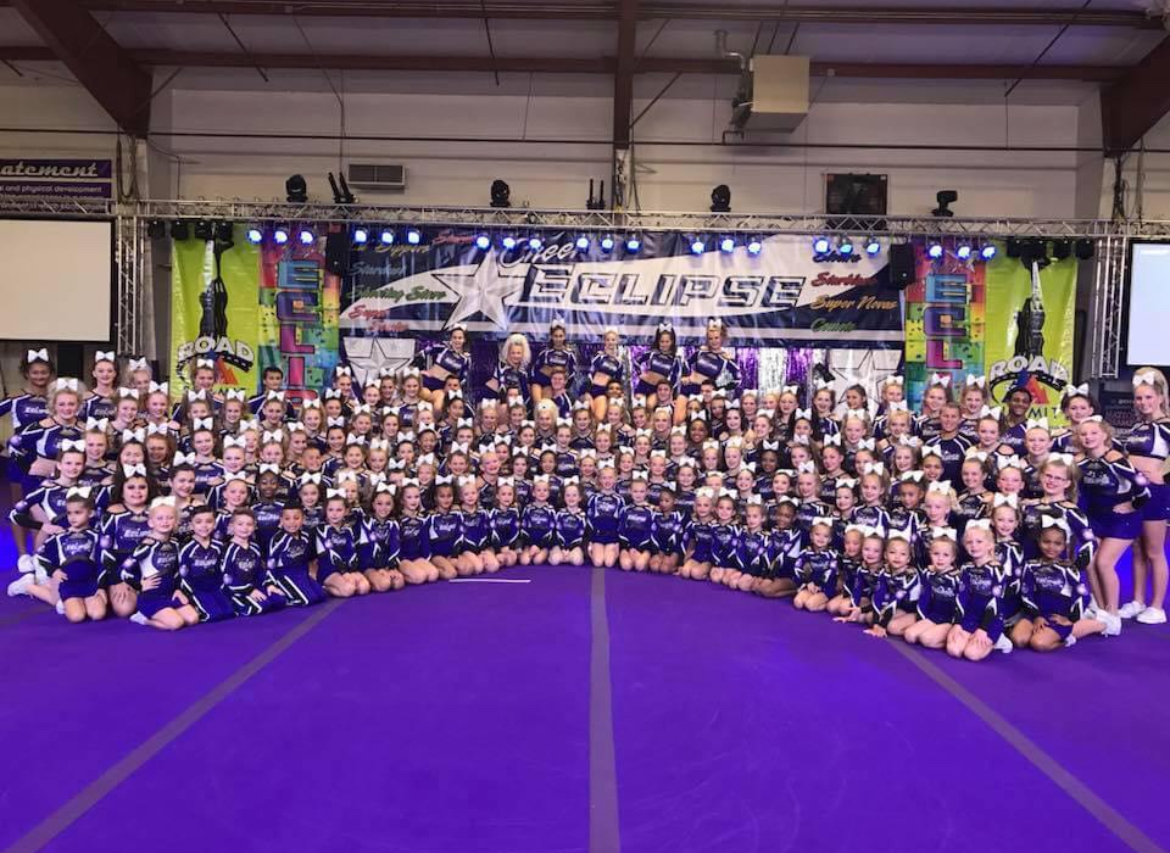 Cheer Eclipse Athletes in 2018. 